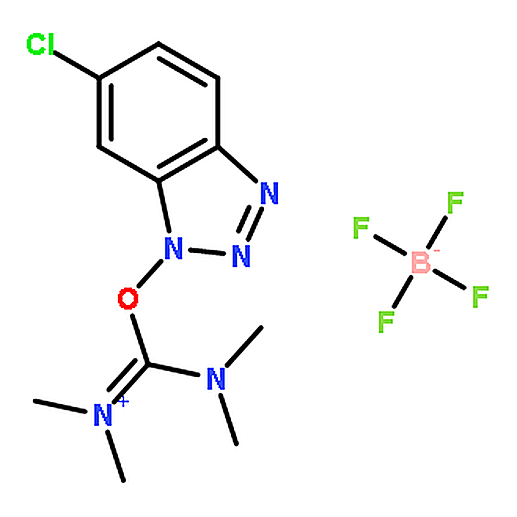 RHAWN O-(6-Chloro-1-hydrocibenzotriazol-1-yl)- -1,1,3,3-tetramethyluronium tetrafluoroborate