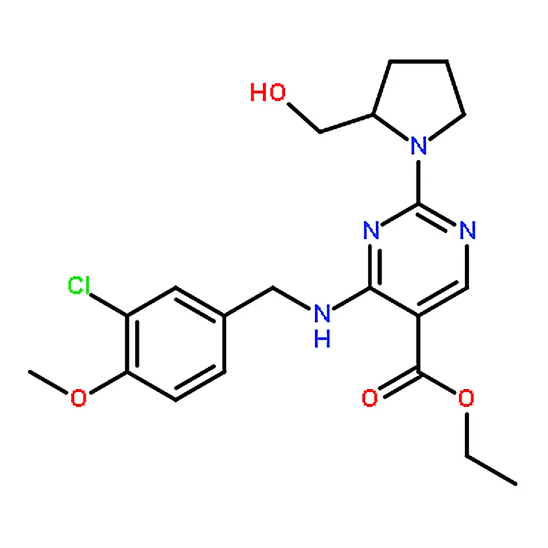 RHAWN (S)-Ethyl 4-((3-chloro-4-methoxybenzyl)amino)-2-(2-(hydroxymethyl)pyrrolidin-1-yl)pyrimidine