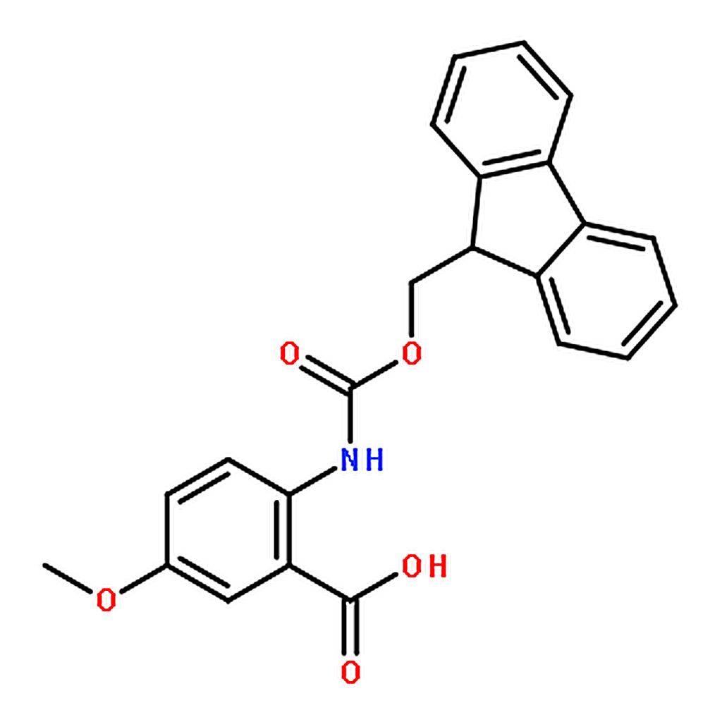 RHAWN 2-((((9H-Fluoren-9-yl)methoxy)carbonyl)amino)-5-methoxybenzoic acid