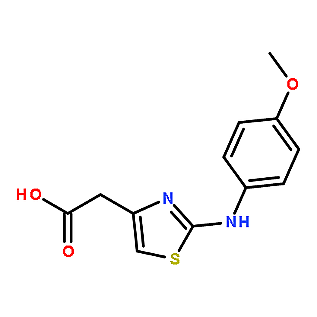 RHAWN 2-(2-((4-Methoxyphenyl)amino)thiazol-4-yl)acetic acid