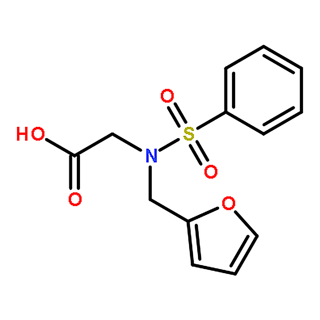 RHAWN 2-[benzenesulfonyl(furan-2-ylmethyl)amino]acetic acid