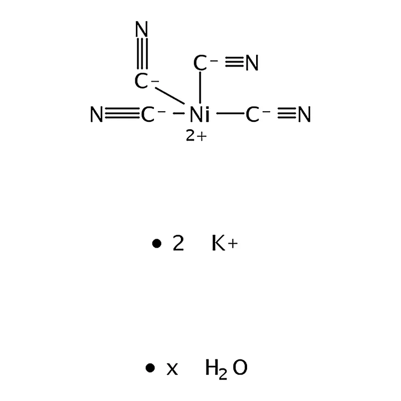 RHAWN Potassium tetracyanonickelate(II) hydrate
