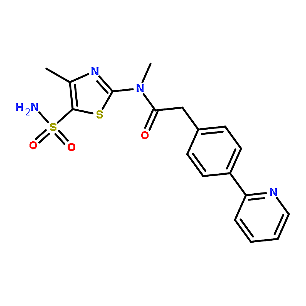 RHAWN N-Methyl-N-(4-methyl-5-sulfamoylthiazol-2-yl)-2-(4-(pyridin-2-yl)phenyl)acetamide