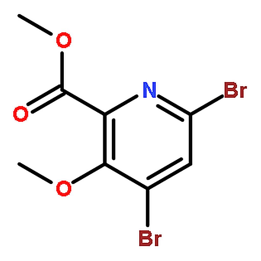 RHAWN 2-Pyridinecarboxylic acid， 4，6-dibroMo-3-Methoxy-， Methyl ester