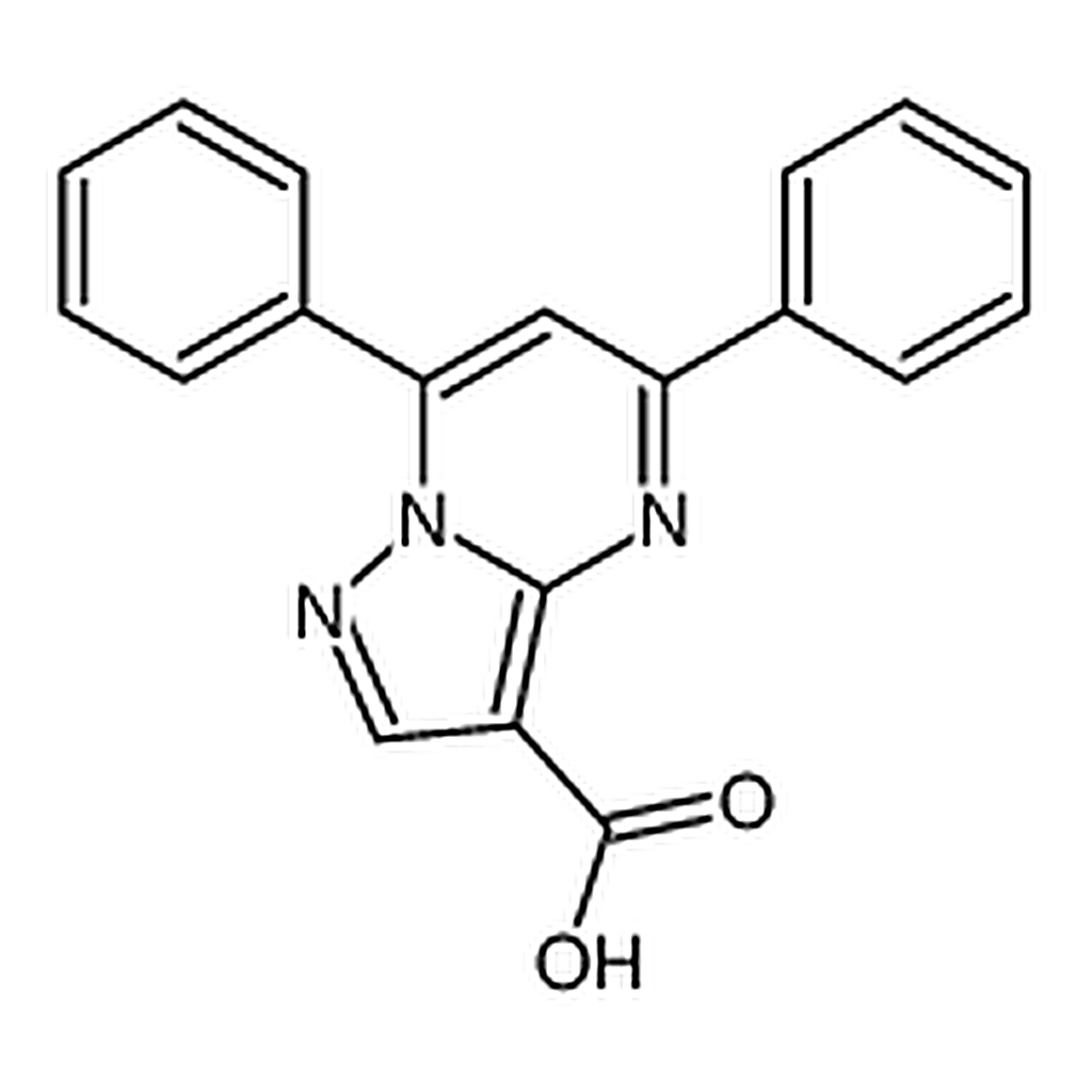RHAWN 5,7-Diphenylpyrazolo[1,5-a]pyrimidine-3-carboxylic acid