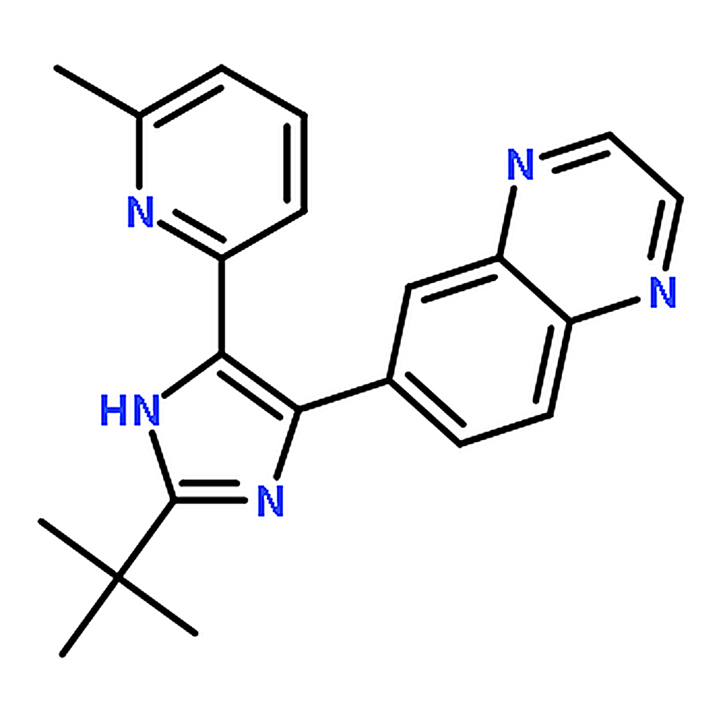 RHAWN 6-(2-(tert-Butyl)-5-(6-methylpyridin-2-yl)-1H-imidazol-4-yl)quinoxaline