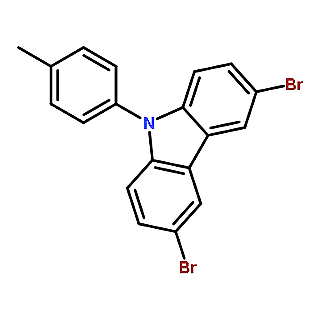 RHAWN 3,6-Dibromo-9-(<i>p</i>-tolyl)-9<i>H</i>-carbazole