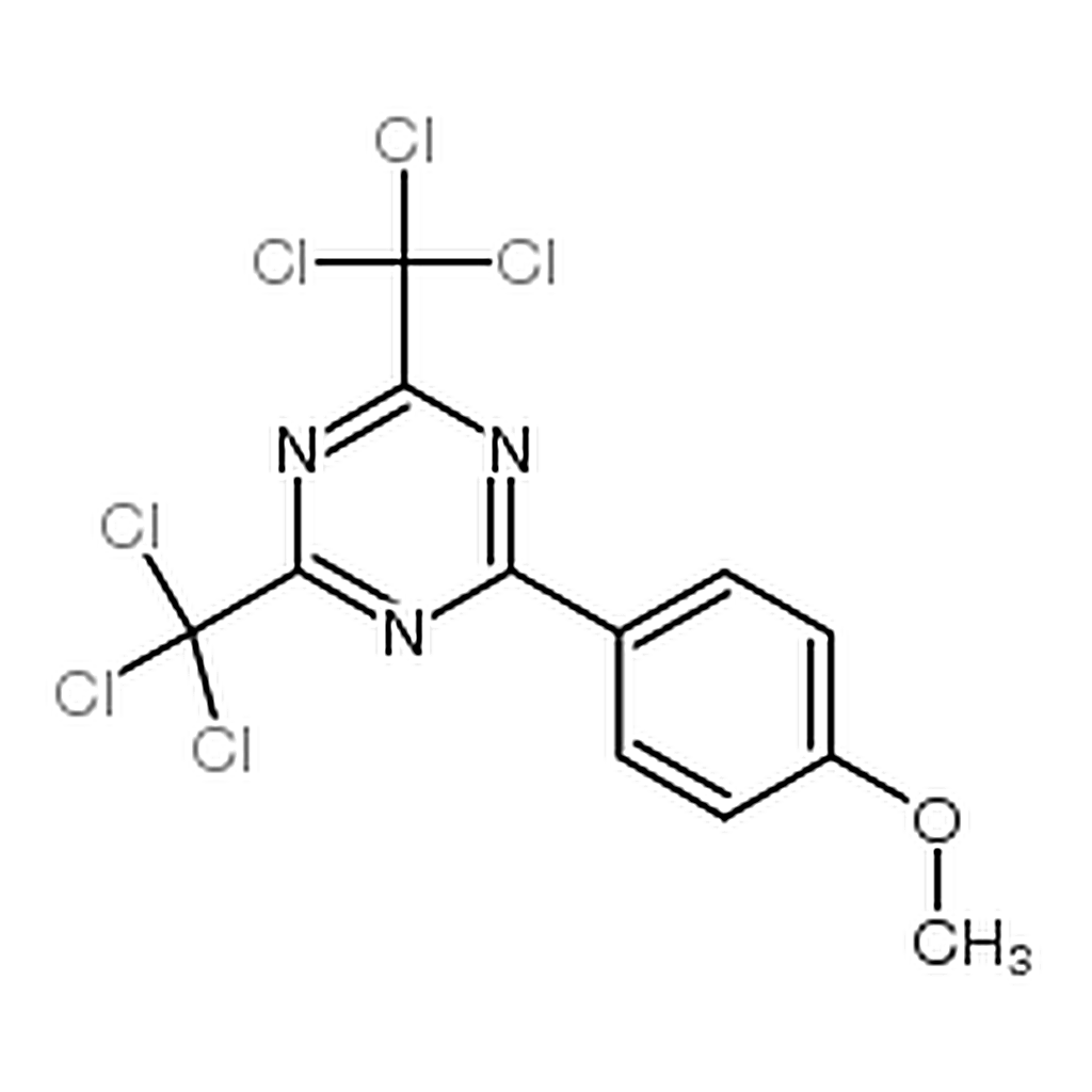 RHAWN 2-(4-Methoxyphenyl)-4,6-bis(trichloromethyl)-1,3,5-triazine