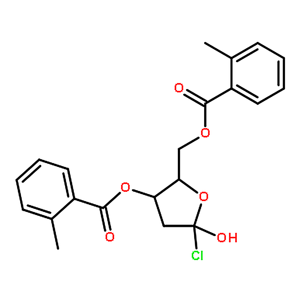 RHAWN (2R,3S)-5-Chloro-2-(((4-methylbenzoyl)oxy)methyl)tetrahydrofuran-3-yl 4-methylbenzoate