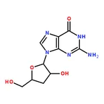 RHAWN 2-Amino-9-((2R,3R,5S)-3-hydroxy-5-(hydroxymethyl)tetrahydrofuran-2-yl)-1H-purin-6(9H)-one