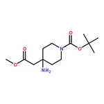 RHAWN tert-Butyl 4-amino-4-(2-methoxy-2-oxoethyl)piperidine-1-carboxylate