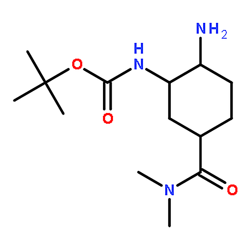 RHAWN tert-Butyl ((1R,2S,5S)-2-amino-5-(dimethylcarbamoyl)cyclohexyl)carbamate