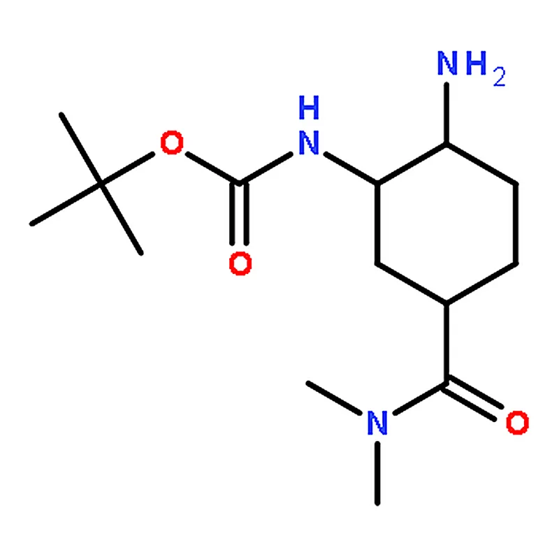 RHAWN tert-Butyl ((1R,2S,5S)-2-amino-5-(dimethylcarbamoyl)cyclohexyl)carbamate