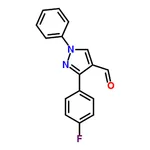 RHAWN 3-(4-Fluorophenyl)-1-phenyl-1H-pyrazole-4-carbaldehyde