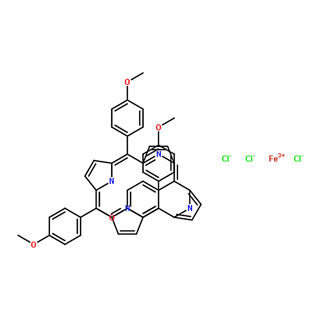 RHAWN 5，10，15，20-Tetrakis(4-methoxyphenyl)-21H，23H-porphine iron(III) chloride
