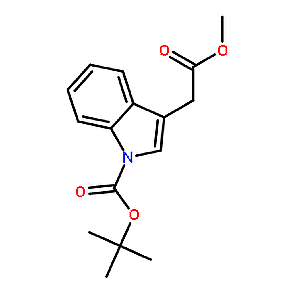 RHAWN tert-Butyl 3-(2-methoxy-2-oxoethyl)-1H-indole-1-carboxylate