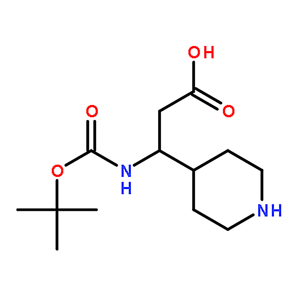 RHAWN 3-((tert-Butoxycarbonyl)amino)-3-(piperidin-4-yl)propanoic acid