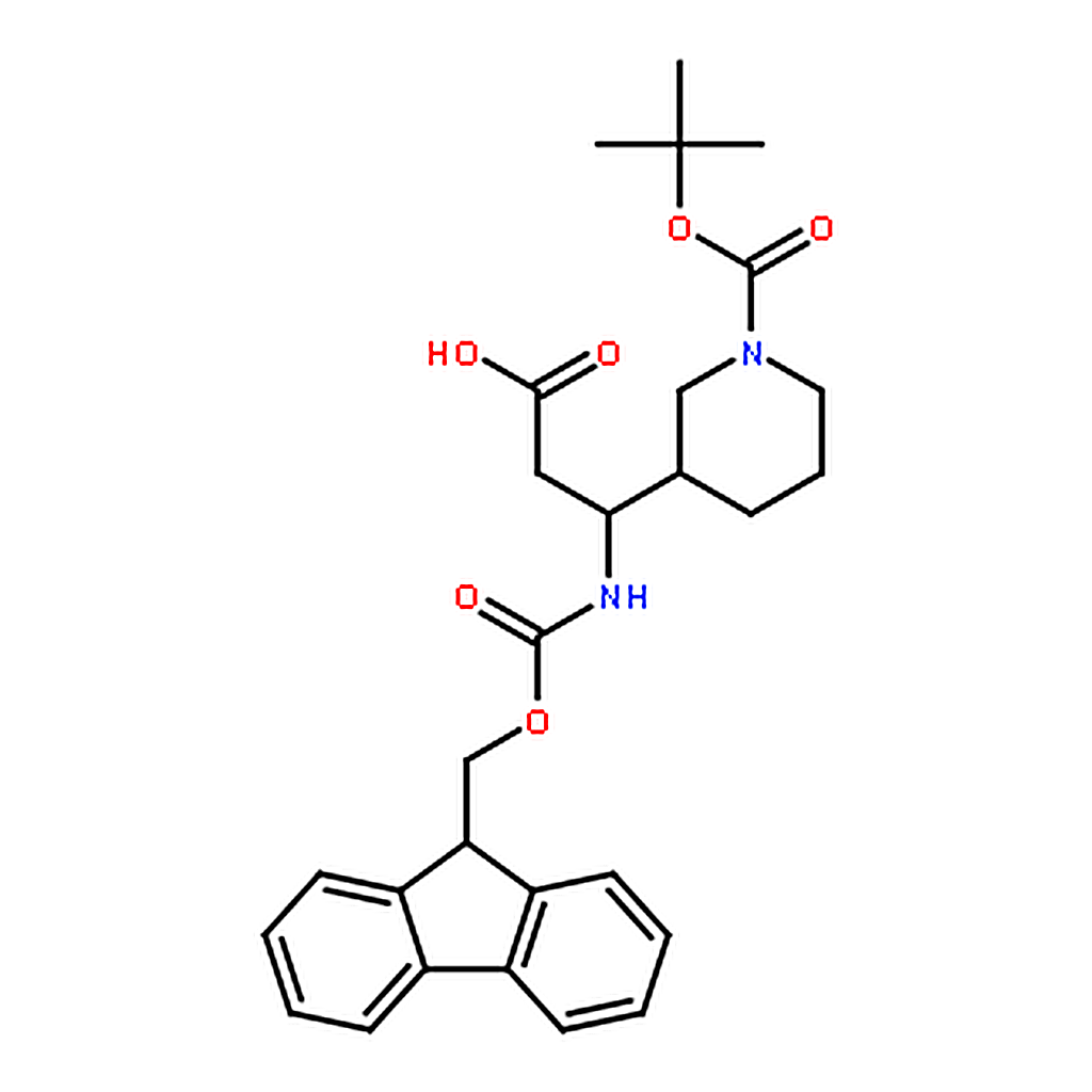 RHAWN 3-(Fmoc-amino)-3-(1-Boc-3-piperidyl)propanoic Acid