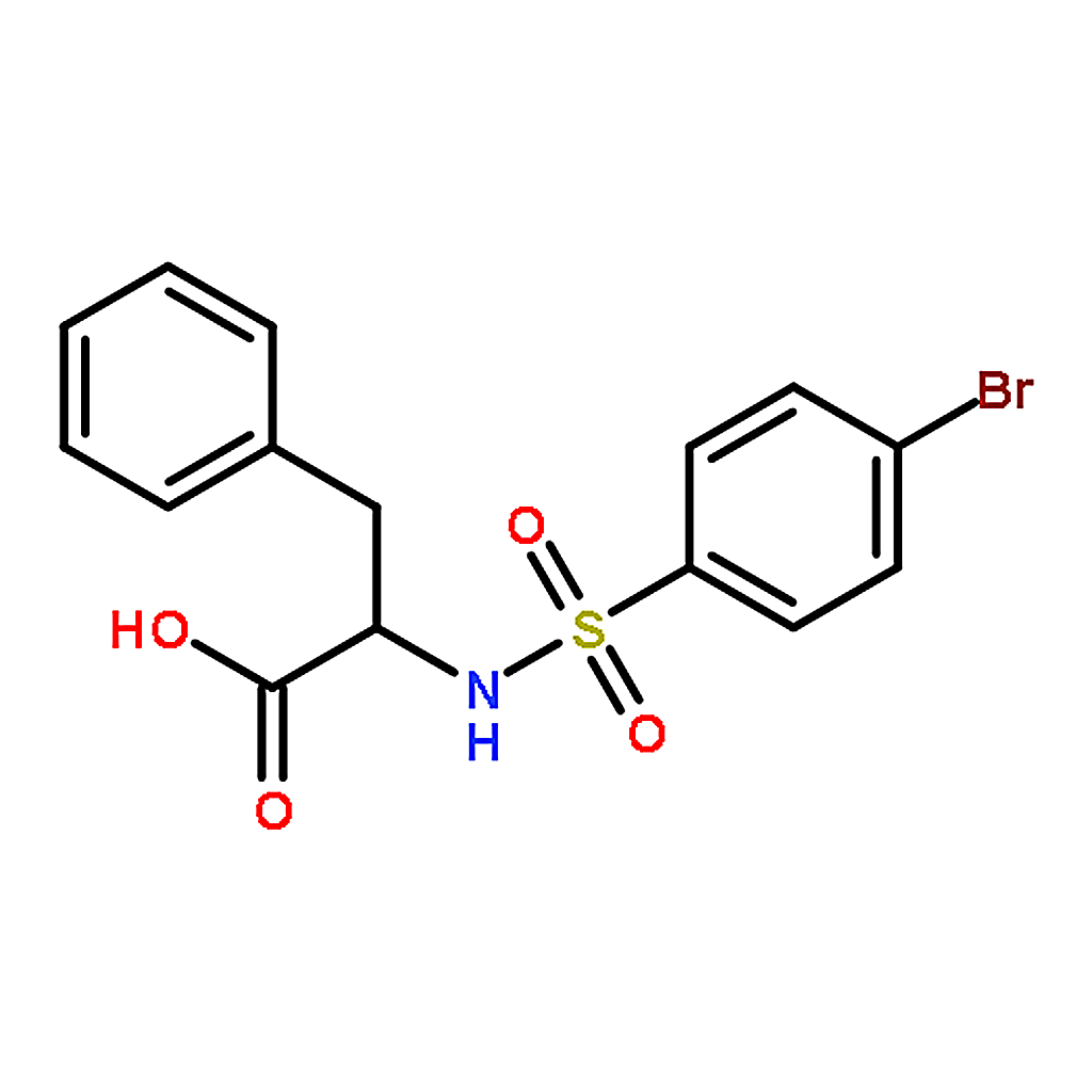 RHAWN 2-([(4-BROMOPHENYL)SULFONYL]AMINO)-3-PHENYLPROPANOIC ACID