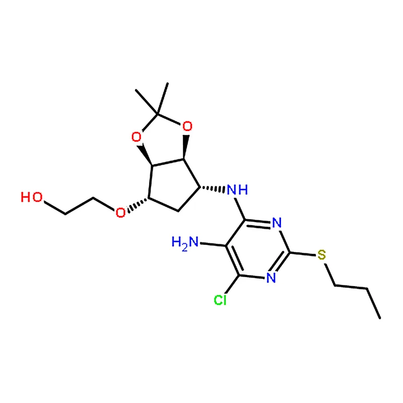 RHAWN 2-(((3aR,4S,6R,6aS)-6-((5-Amino-6-chloro-2-(propylthio)pyrimidin-4-yl)amino)-2,2-dimethyltet