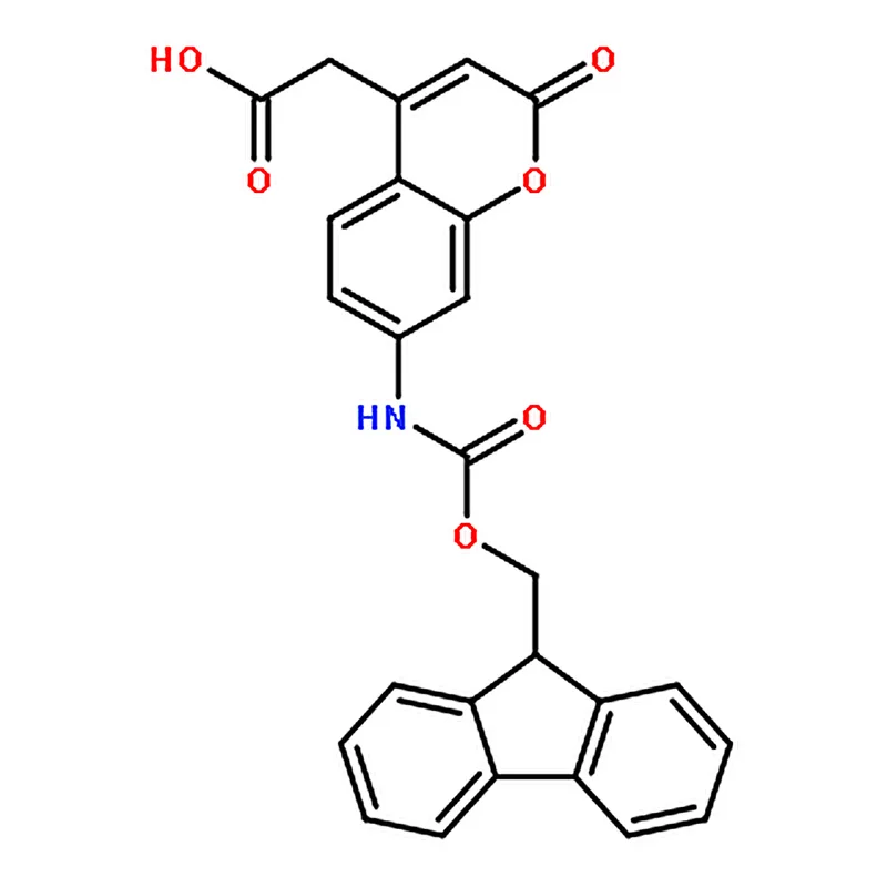 RHAWN 2-(7-((((9H-Fluoren-9-yl)methoxy)carbonyl)amino)-2-oxo-2H-chromen-4-yl)acetic acid