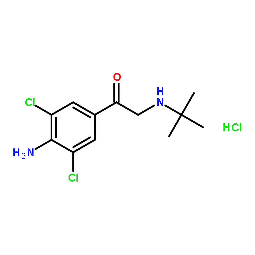 RHAWN 1-(4-Amino-3，5-Dichloro-Phenyl)-2-Tert-Butylamino-Ethanone Hydrochloride