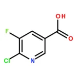 RHAWN 6-chloro-5-fluoropyridine-3-carboxylic acid