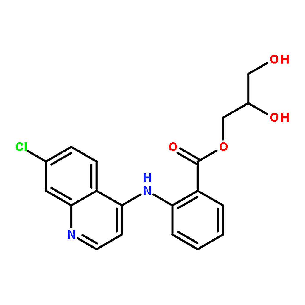 RHAWN 2,3-Dihydroxypropyl 2-(((7-chloroquinolin-4-yl)amino)benzoate