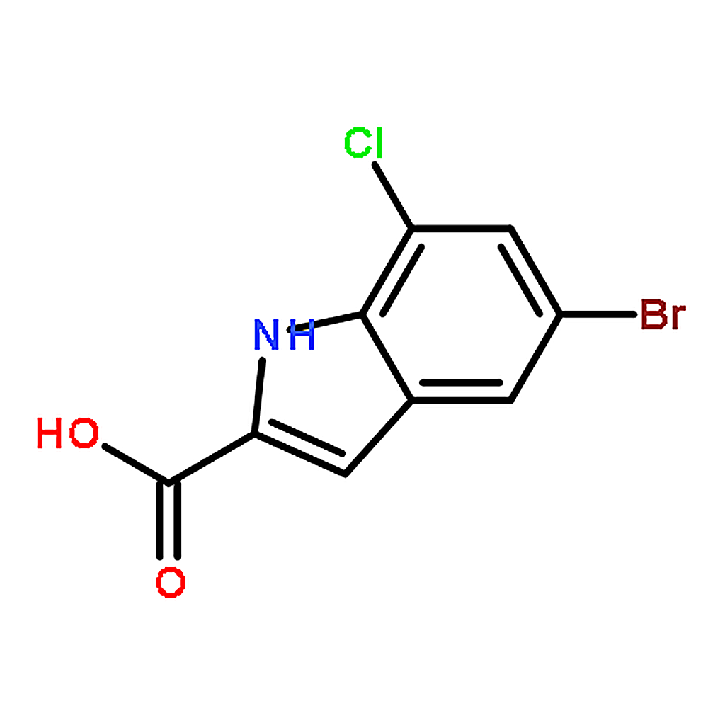 RHAWN 5-Bromo-7-chloro-1H-indole-2-carboxylic acid