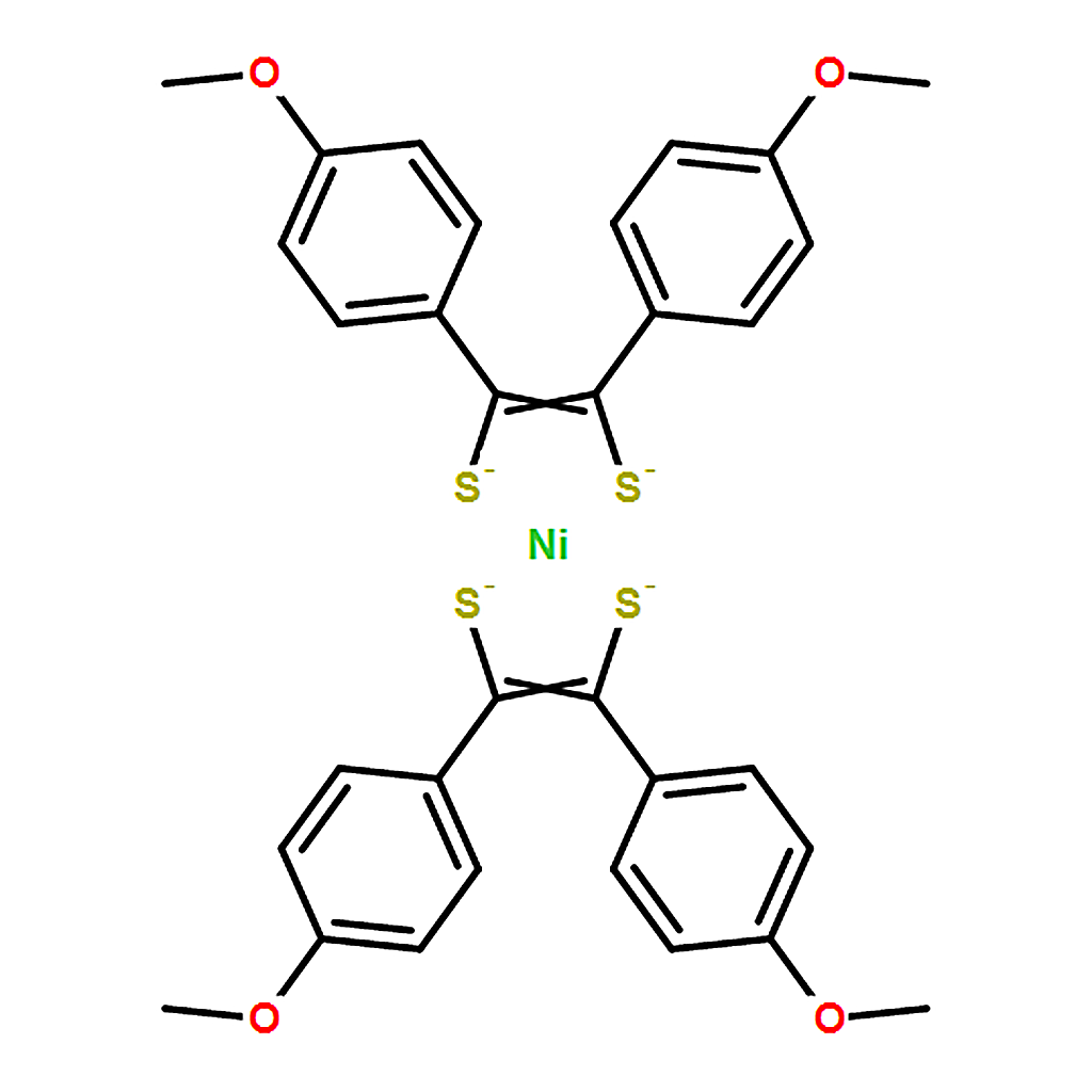 RHAWN Bis[4,4'-dimethoxy(dithiobenzil)]nickel(II)