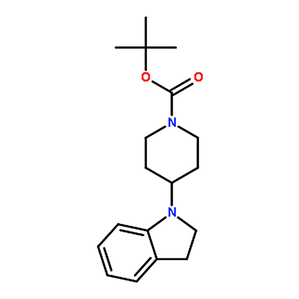 RHAWN tert-Butyl 4-(2，3-dihydro-1H-indol-1-yl)piperidine-1-carboxylate