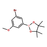 RHAWN 2-(3-Bromo-5-methoxyphenyl)-4,4,5,5-tetramethyl-1,3,2-dioxaborolane