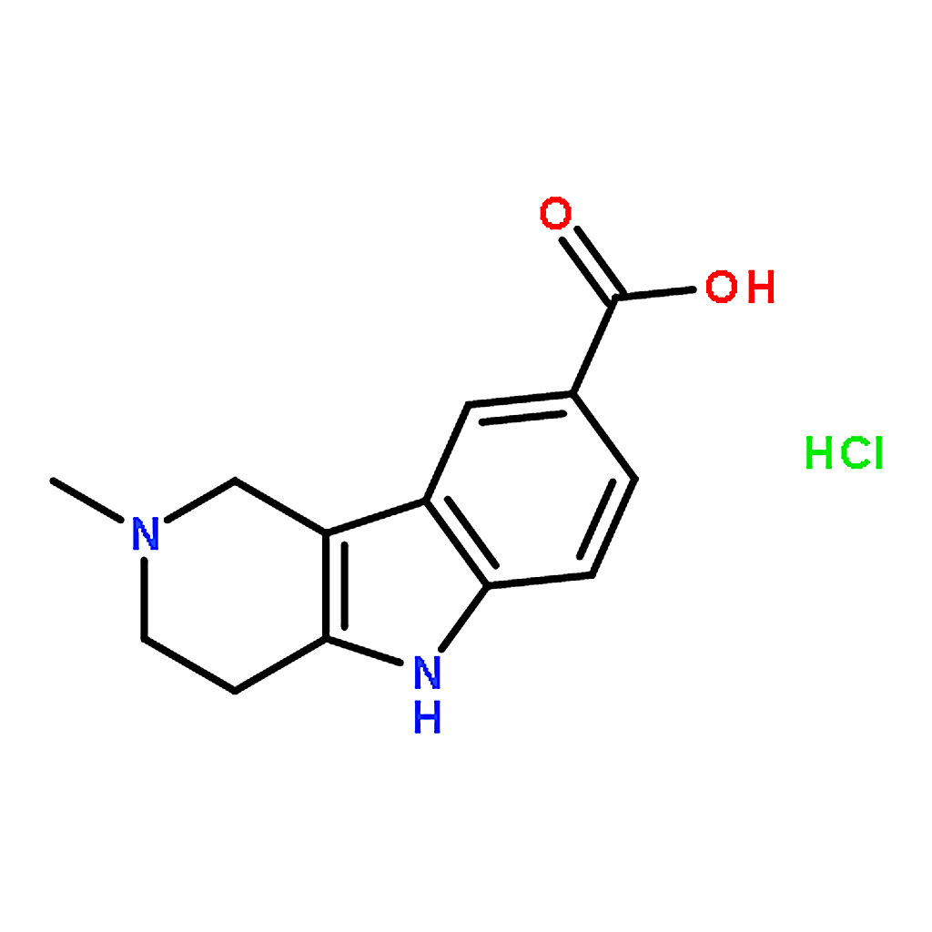 RHAWN 2-Methyl-2,3,4,5-tetrahydro-1H-pyrido[4,3-b]indole-8-carboxylic acid hydrochloride