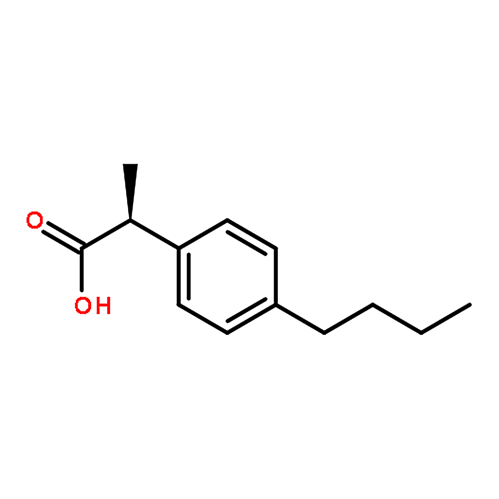 RHAWN Benzeneacetic acid， 4-butyl--alpha--methyl-， (-alpha-S)- (9CI)
