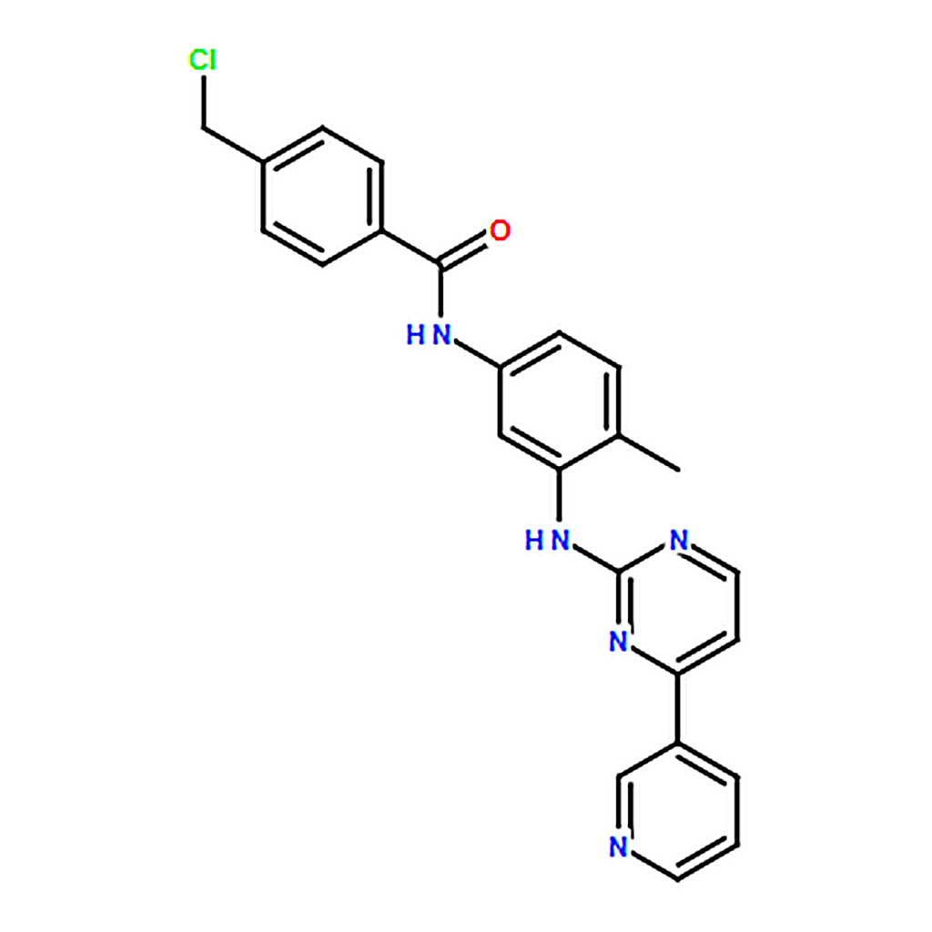 RHAWN 4-(Chloromethyl)-N-(4-methyl-3-((4-(pyridin-3-yl)pyrimidin-2-yl)amino)phenyl)benzamide