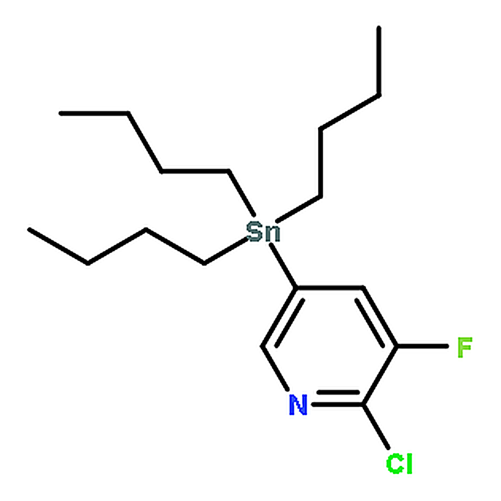 RHAWN 2-Chloro-3-fluoro-5-(tributylstannyl)pyridine