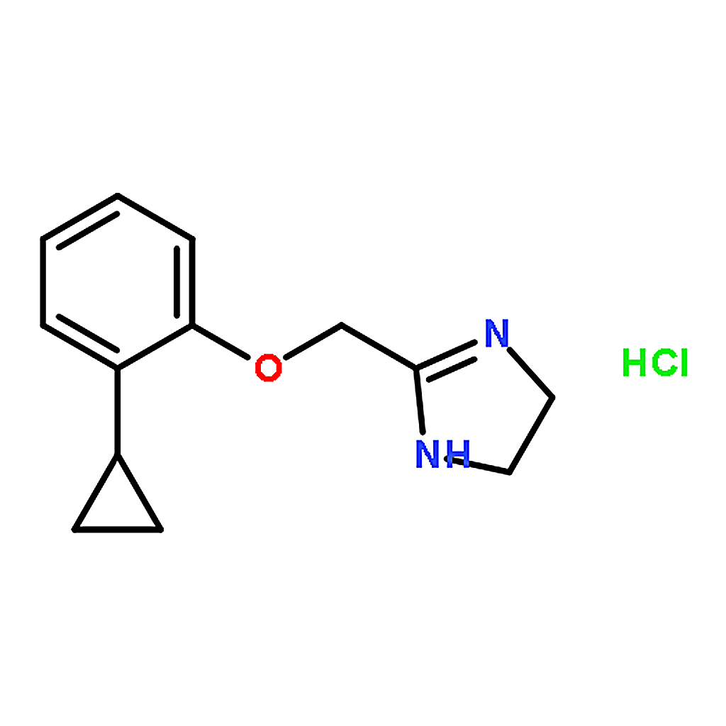 RHAWN 2-((2-Cyclopropylphenoxy)methyl)-4，5-dihydro-1H-imidazole hydrochloride