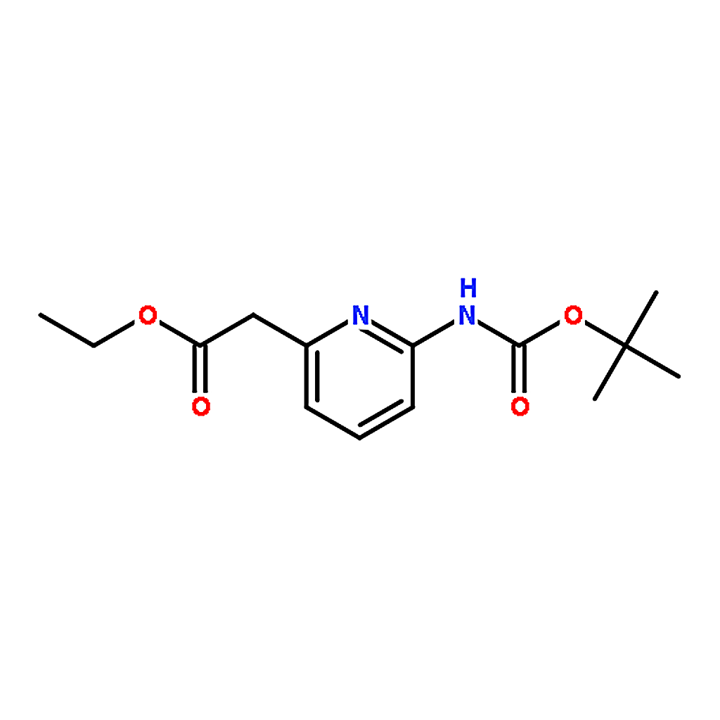 RHAWN Ethyl 2-(6-((tert-butoxycarbonyl)amino)pyridin-2-yl)acetate