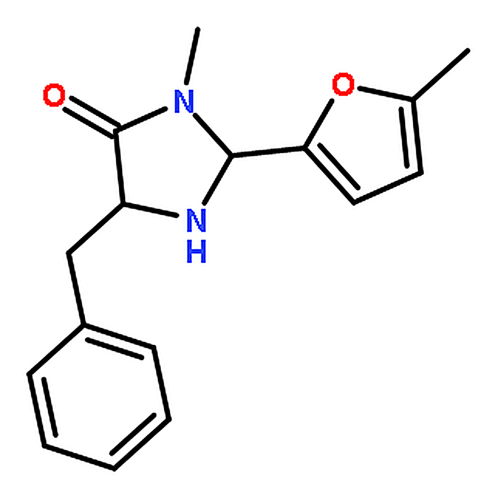 RHAWN (2S,5S)-5-Benzyl-3-methyl-2-(5-methylfuran-2-yl)imidazolidin-4-one