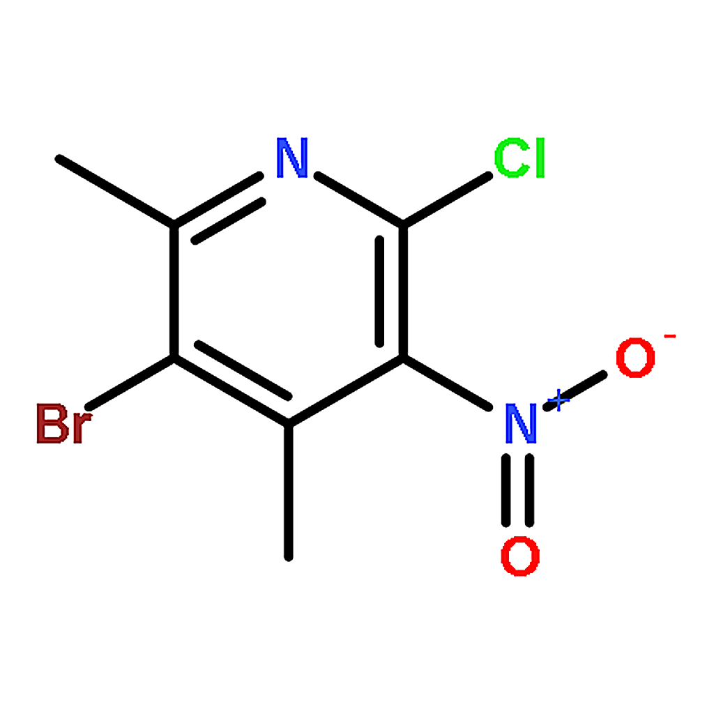 RHAWN 3-Bromo-6-chloro-2，4-dimethyl-5-nitropyridine