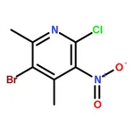 RHAWN 3-Bromo-6-chloro-2,4-dimethyl-5-nitropyridine