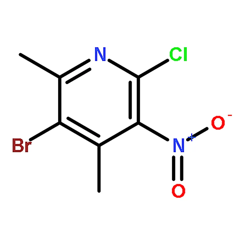 RHAWN 3-Bromo-6-chloro-2,4-dimethyl-5-nitropyridine