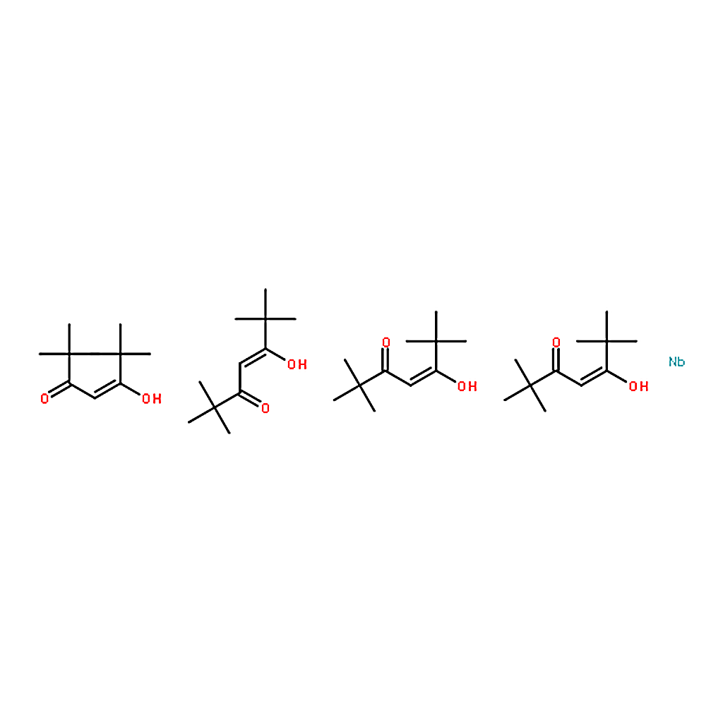 RHAWN Tetrakis(2, 2, 6, 6-tetramethyl-3, 5-heptanedionato)niobium(IV)