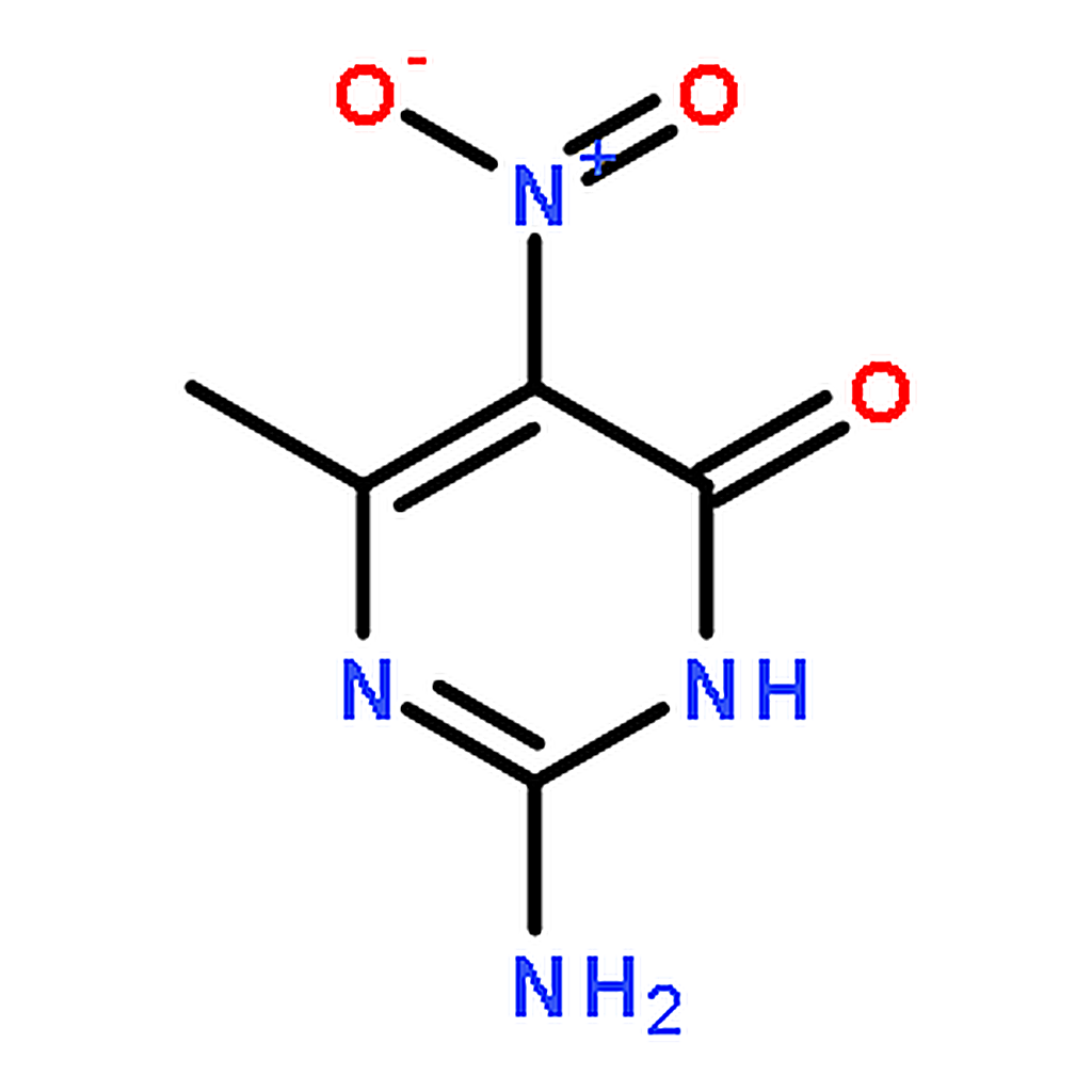 RHAWN 2-Amino-6-methyl-5-nitro-3H-pyrimidin-4-one