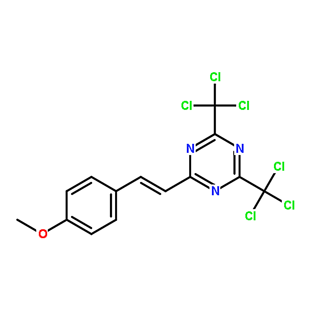 RHAWN 2-(4-Methoxystyryl)-4,6-bis(trichloromethyl)-1,3,5-triazine