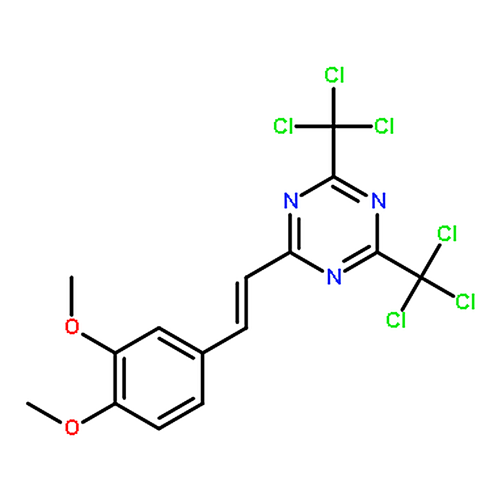 RHAWN 2-(3,4-Dimethoxystyryl)-4,6-bis(trichloromethyl)-1,3,5-triazine