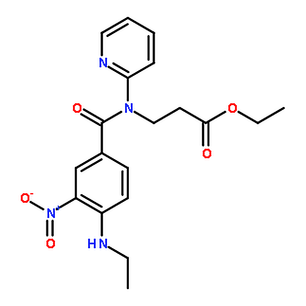 RHAWN Ethyl 3-(4-(ethylamino)-3-nitro-N-(pyridin-2-yl)benzamido)propanoate