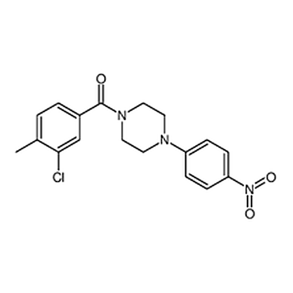 RHAWN (3-Chloro-4-methylphenyl)(4-(4-nitrophenyl)piperazin-1-yl)methanone