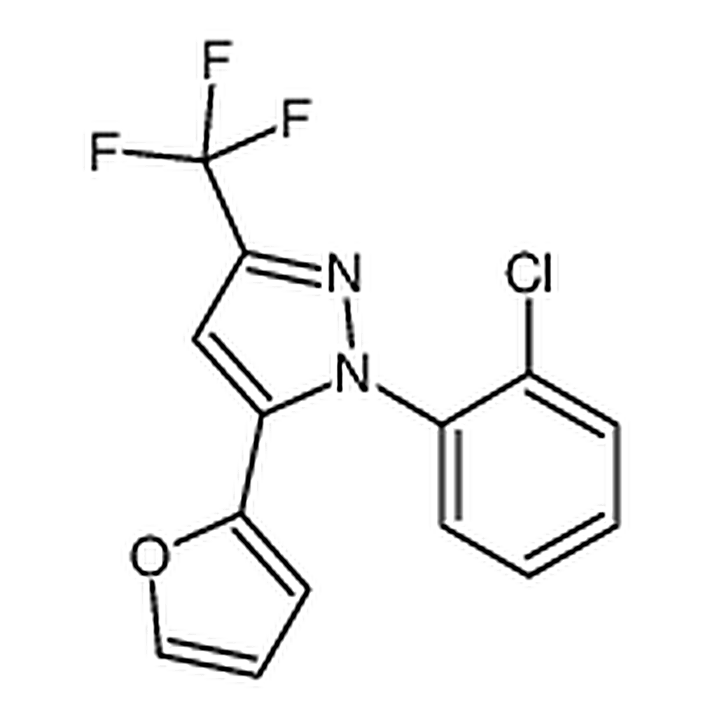 RHAWN 1-(2-Chlorophenyl)-5-(furan-2-yl)-3-(trifluoromethyl)-1H-pyrazole