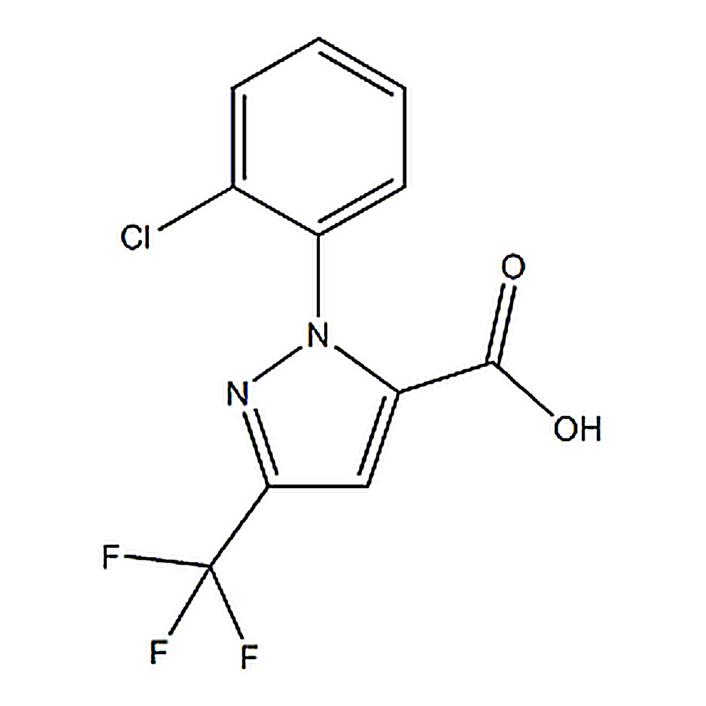 RHAWN 1-(2-Chlorophenyl)-3-(trifluoromethyl)-1H-pyrazole-5-carboxylic acid